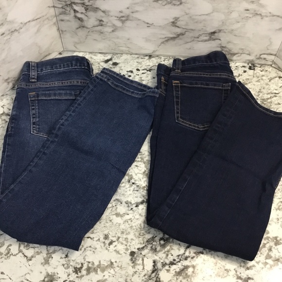 Old Navy  Girls Jeans 2 Pair Straight Built In Flex - Picture 2 of 12
